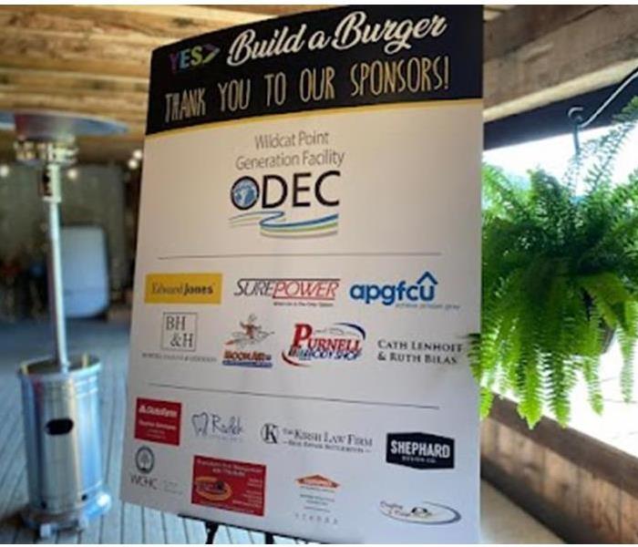 sign of event sponsors